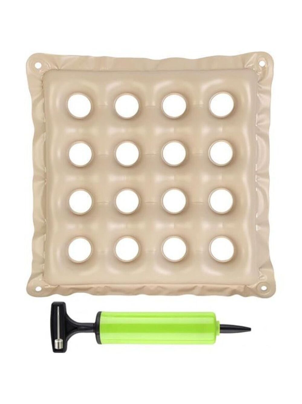 Inflatable Seat Cushion Wheelchair Air Cushion Pressure Relief 17x17 Waffle Pad